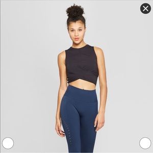 3 Yoga Tanktops in colors navy, black and gray